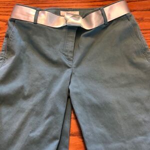 Ann Taylor 6 petite shale blue/teal slacks